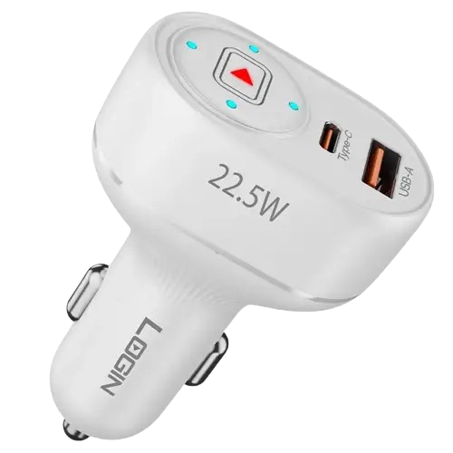 Login L-600 PD 22.5W Car Charger With Type-C Cable - Image 3