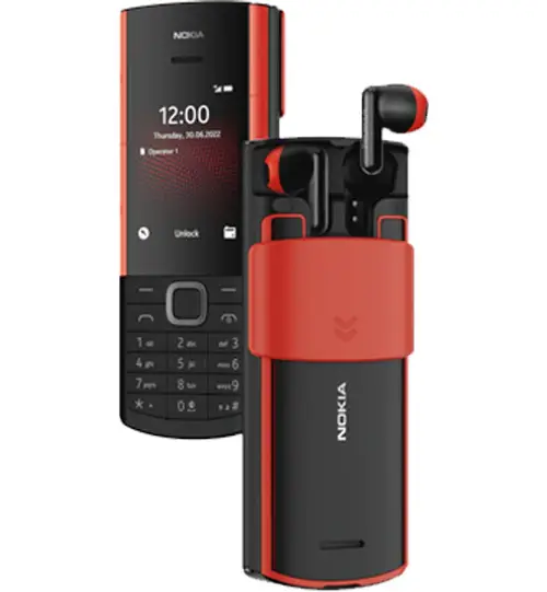 Nokia 5710 XpressAudio Feature Phone – Dual SIM, 2.4″, Wireless Earbuds